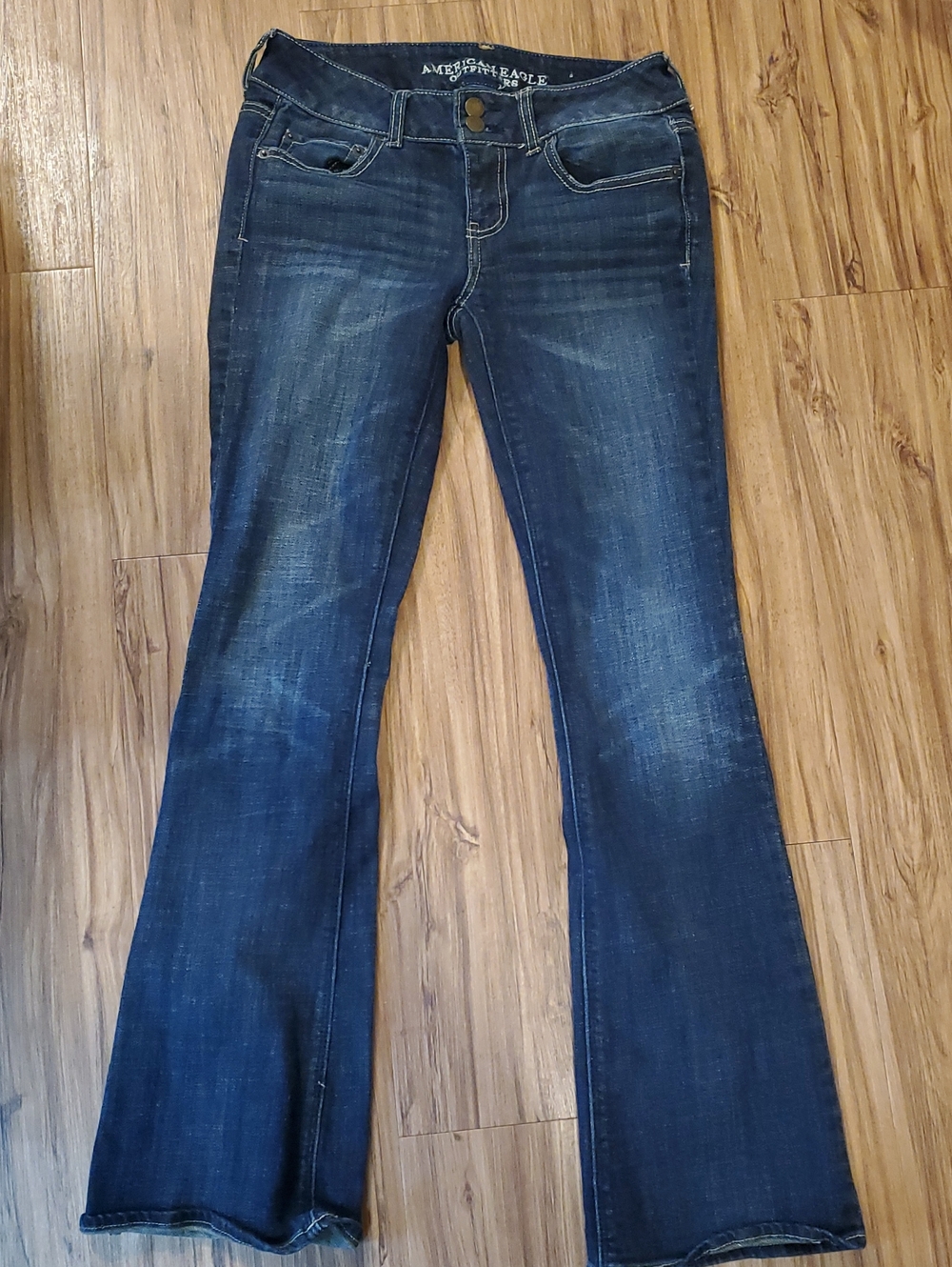 American Eagle Outfitters Dark Blue Flare Jeans